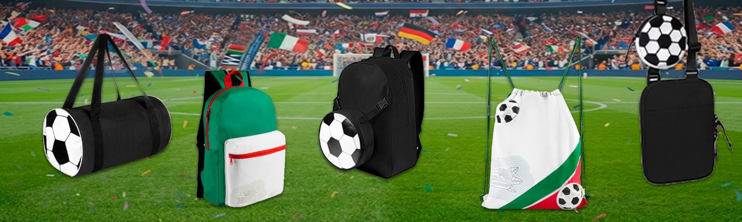 mochilas promocionales futbol